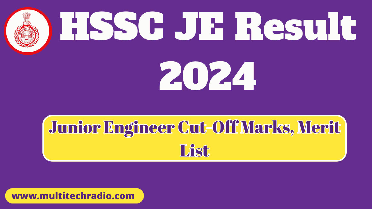 HSSC JE Result 2024